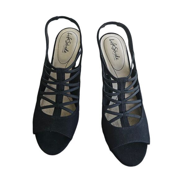 LifeStride Cabaret Dress Sandal Black Size 11 - Picture 3 of 8